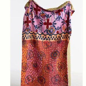 Anthropologie Upcycled Vendima Throw Blanket
